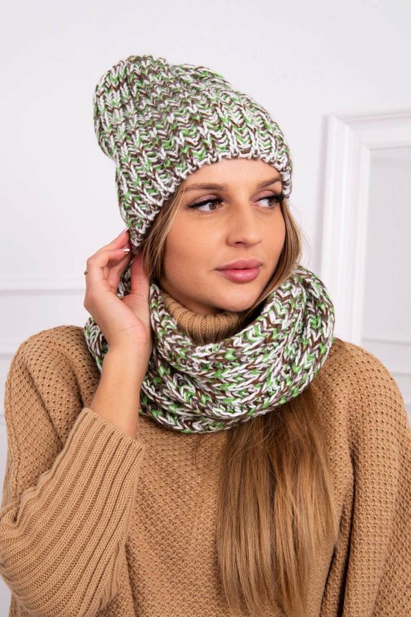 Kesi Women's set Flawia K269 green + brown