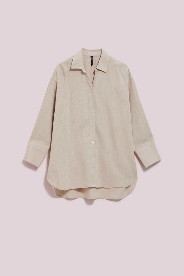 Moodo WOMEN'S SHIRT L-KO-4055 D.Beige