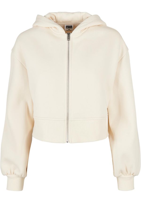UC Ladies Women's Short Oversized Jacket with Zipper Whitesand