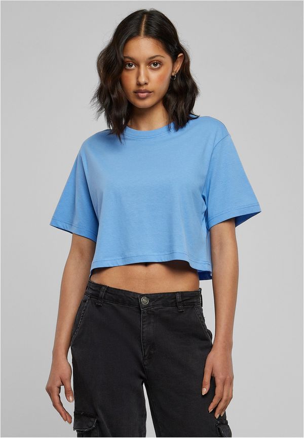 Urban Classics Women's short oversized T-shirt horizontal blue