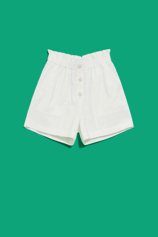 Moodo WOMEN'S SHORTS L-SH-4019 WHITE