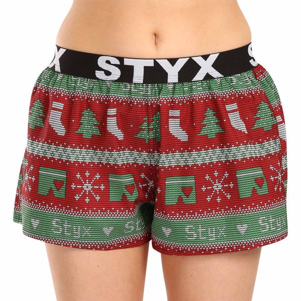 STYX Women's shorts Styx art sports rubber Christmas knitted