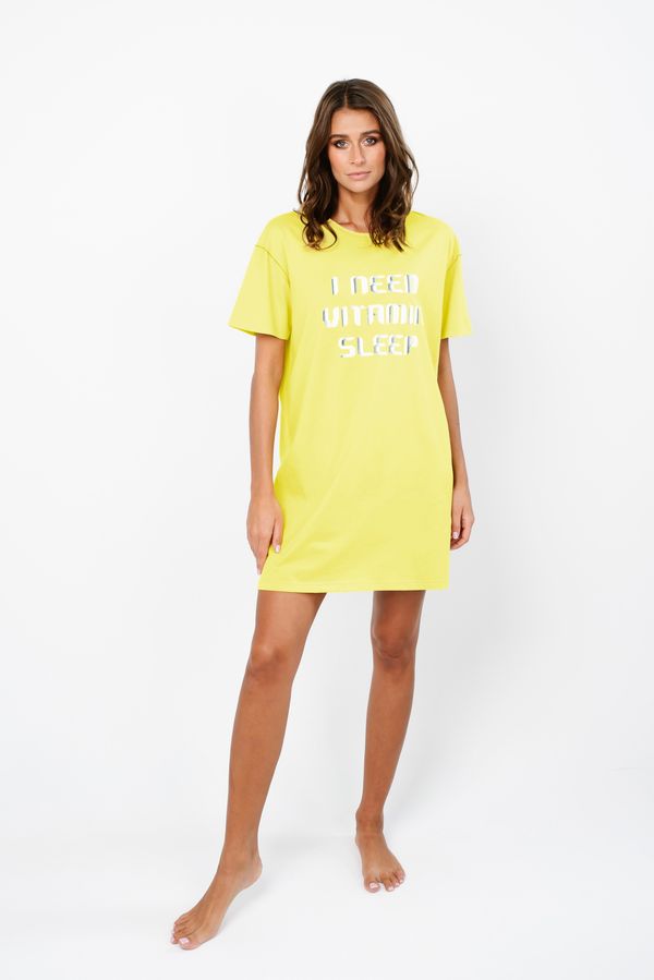 Italian Fashion Women's Sidari Short Sleeve Shirt - Yellow