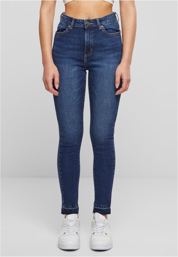Urban Classics Women's Skinny Fit Jeans Navy Blue