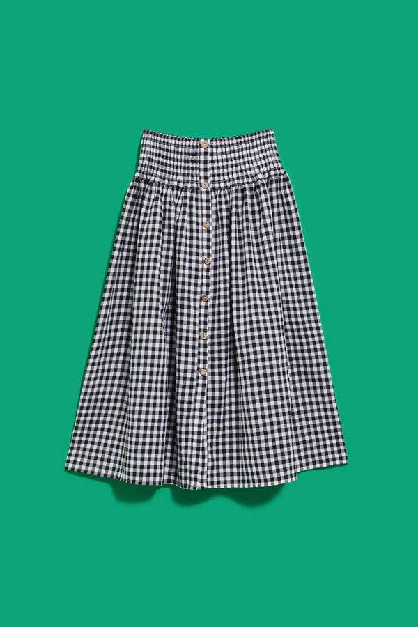 Moodo WOMEN'S SKIRT L-SC-4018 BÍLÁ_ČERNÁ