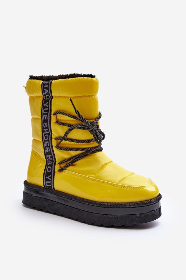 Kesi Women's Snow Boots With Yellow Lilar Bindings