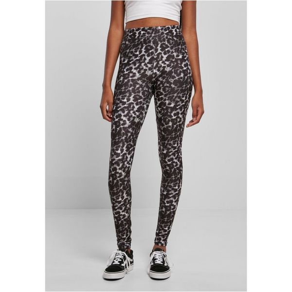 Urban Classics Women's soft leggings AOP blackleo