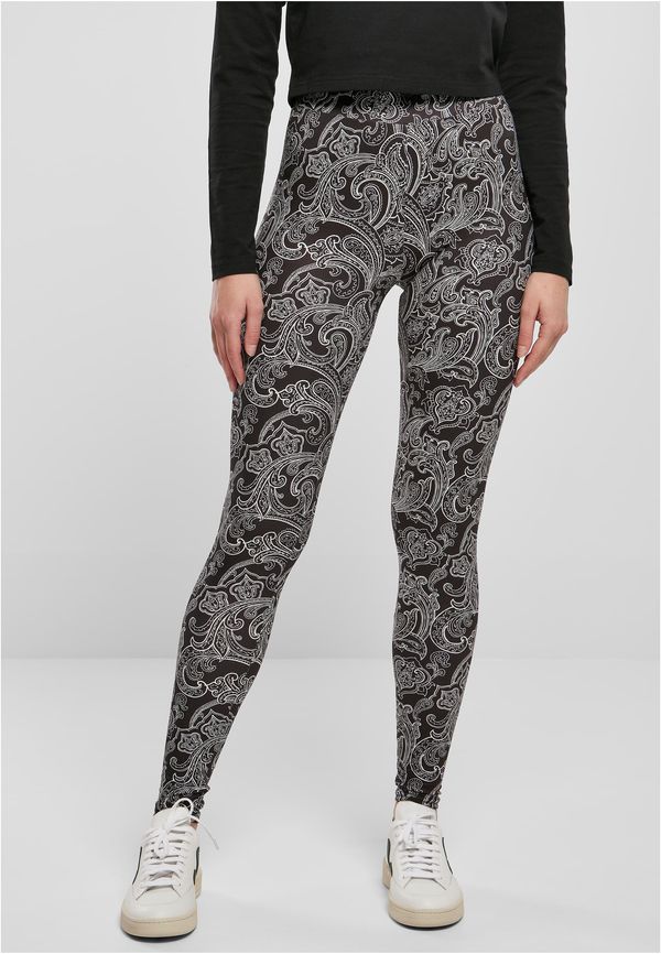 UC Ladies Women's soft leggings AOP blacknewpaisley