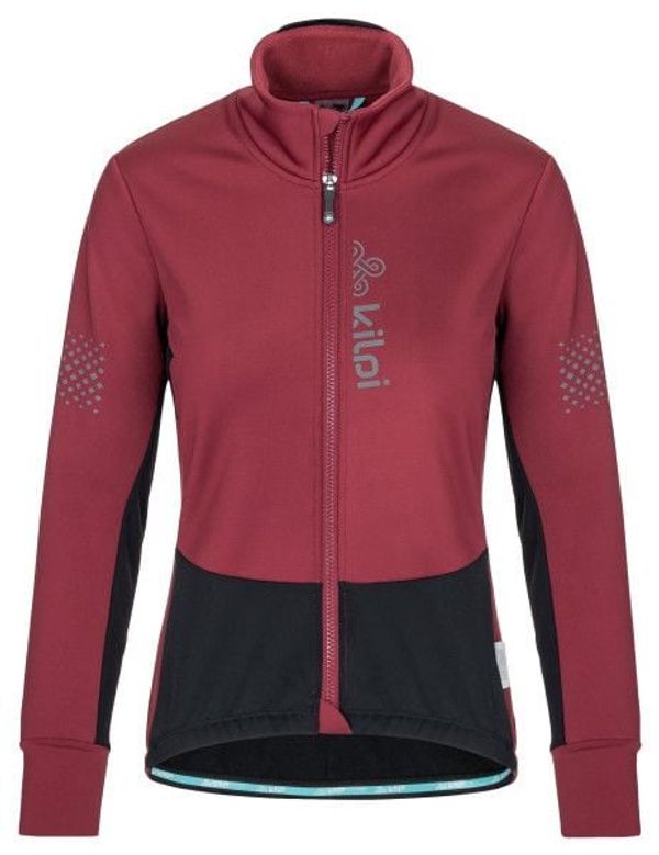 Kilpi Women's softshell cycling jacket Kilpi VELOVER-W dark red