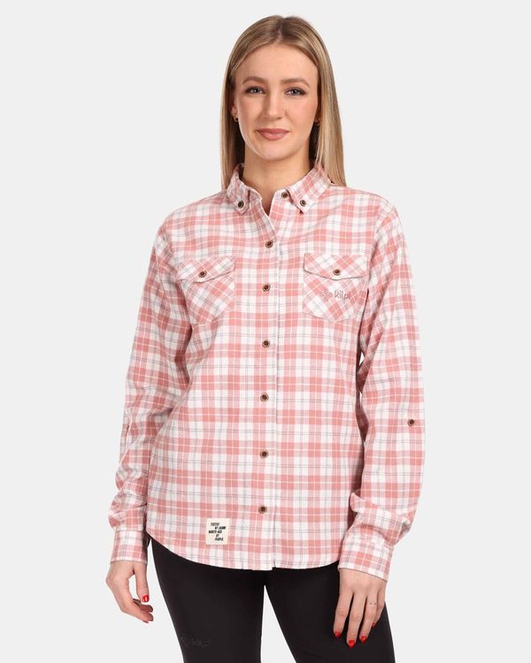 Kilpi Women's sports flannel shirt Kilpi FLANNY-W Pink