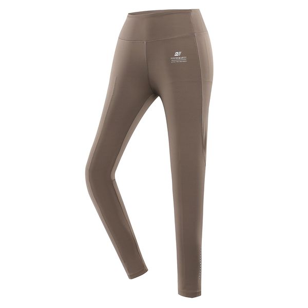 ALPINE PRO Women's sports leggings ALPINE PRO MARDA walnut