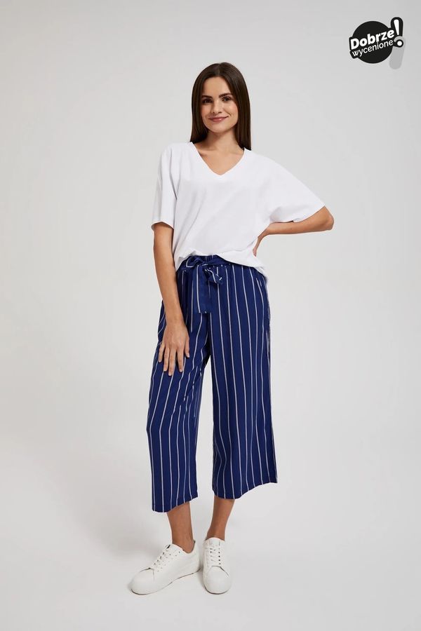 Moodo Women's striped pants Moodo - blue