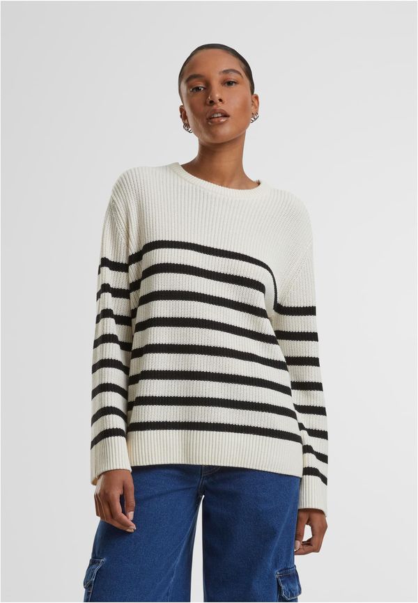 Urban Classics Women's striped sweater cream/black