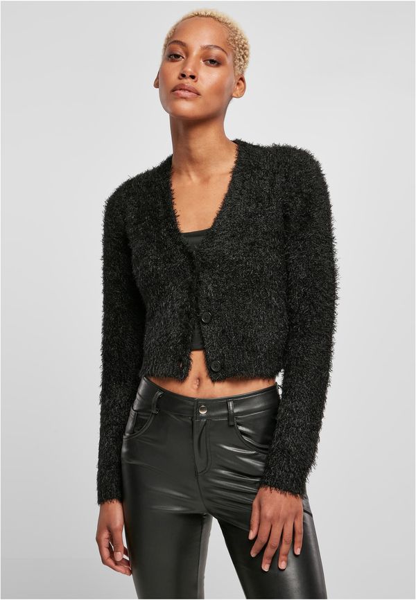 Urban Classics Women's Sweater Feather - Black