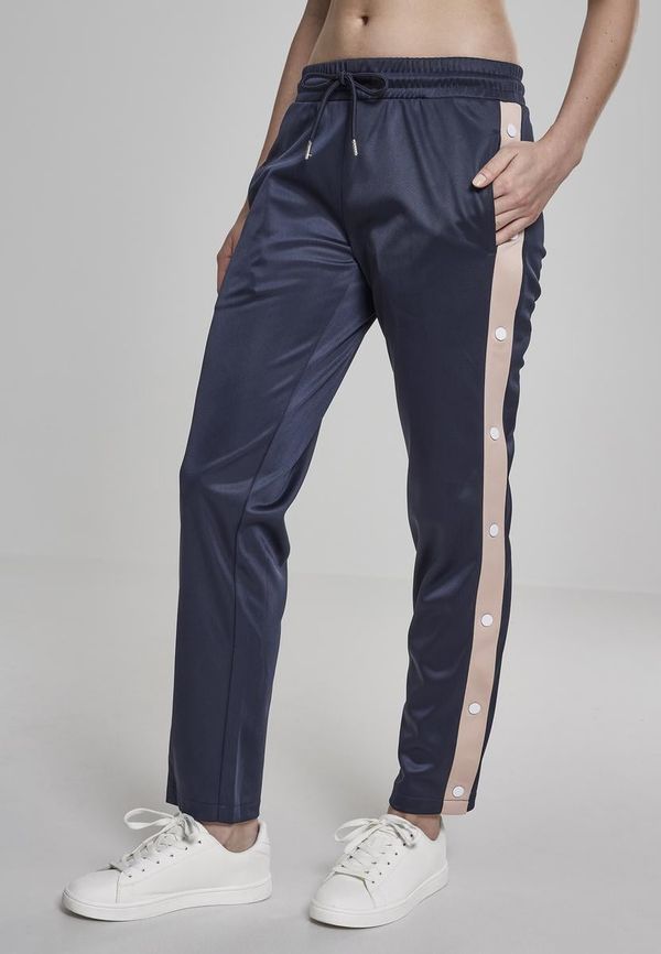 UC Ladies Women's sweatpants with button in navy blue/light pink/white