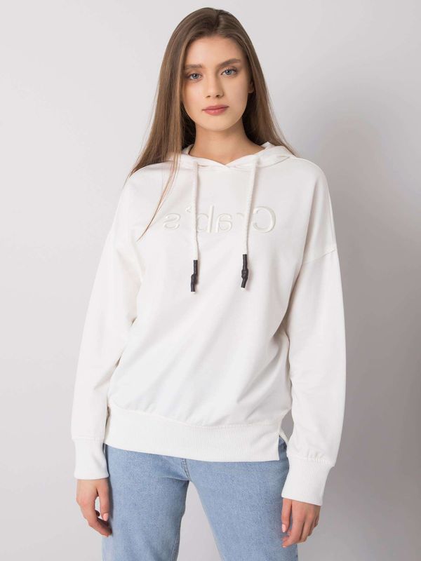 Fashionhunters Women's sweatshirt Ecru