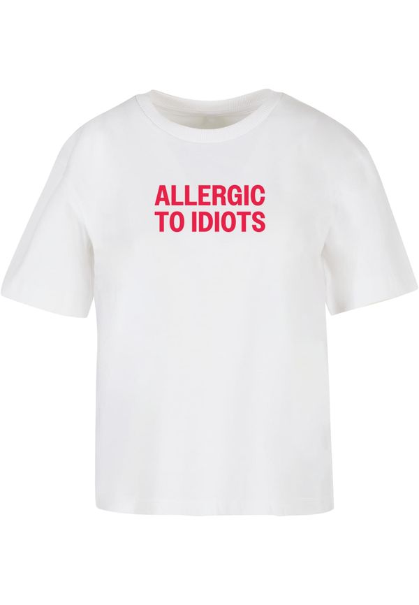 Mister Tee Women's T-shirt Allergic To Idiots white