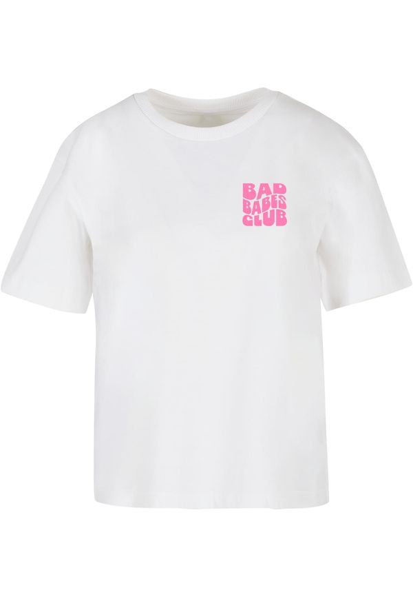 Miss Tee Women's T-shirt Bad Babes Club - white