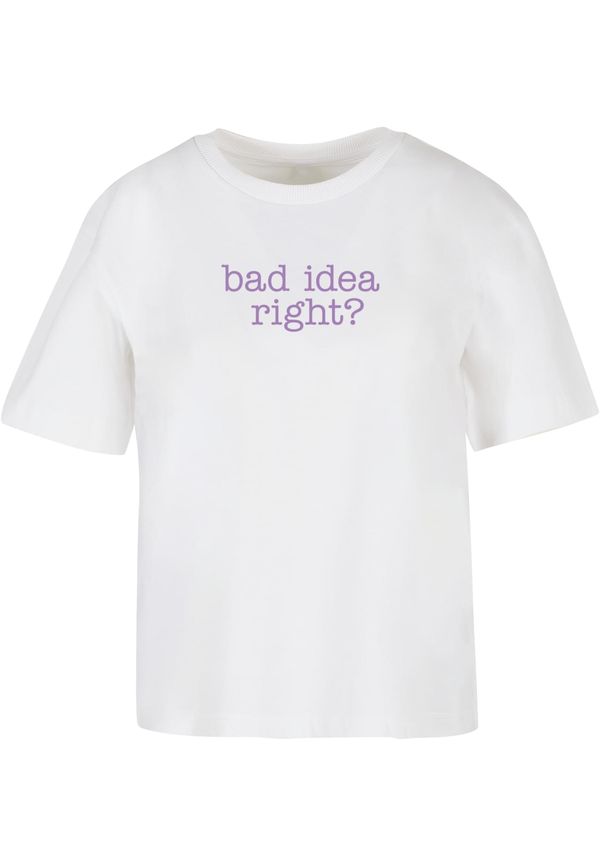 Mister Tee Women's T-shirt Bad Idea white