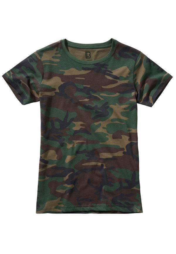 Brandit Women's T-shirt forest/camouflage