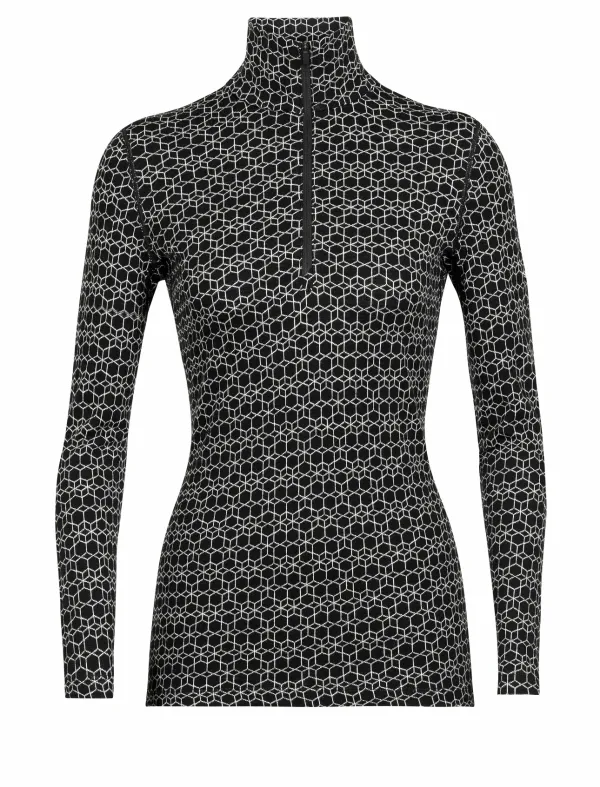 Icebreaker Women's T-shirt icebreaker W 250 Vertex LS Half Zip Black