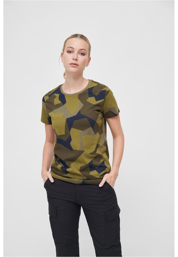 Brandit Women's T-shirt in Swedish camouflage