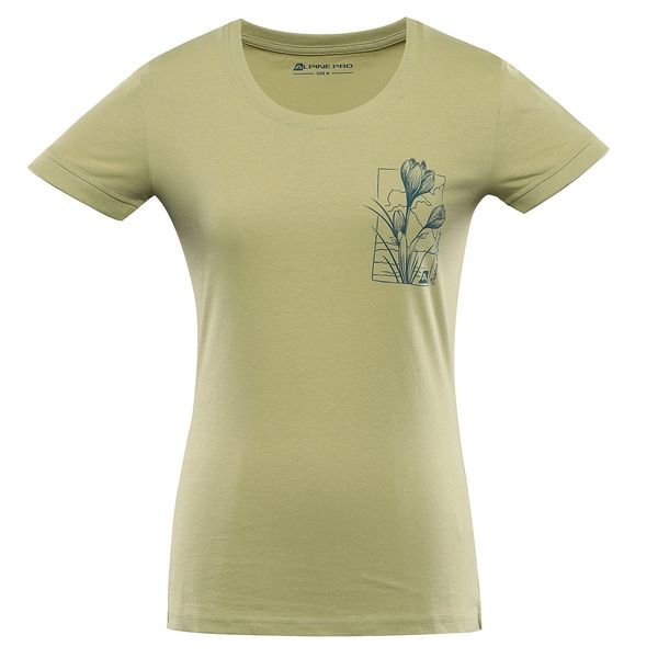 ALPINE PRO Women's T-shirt made of organic cotton ALPINE PRO TERMESA weeping willow variant pb