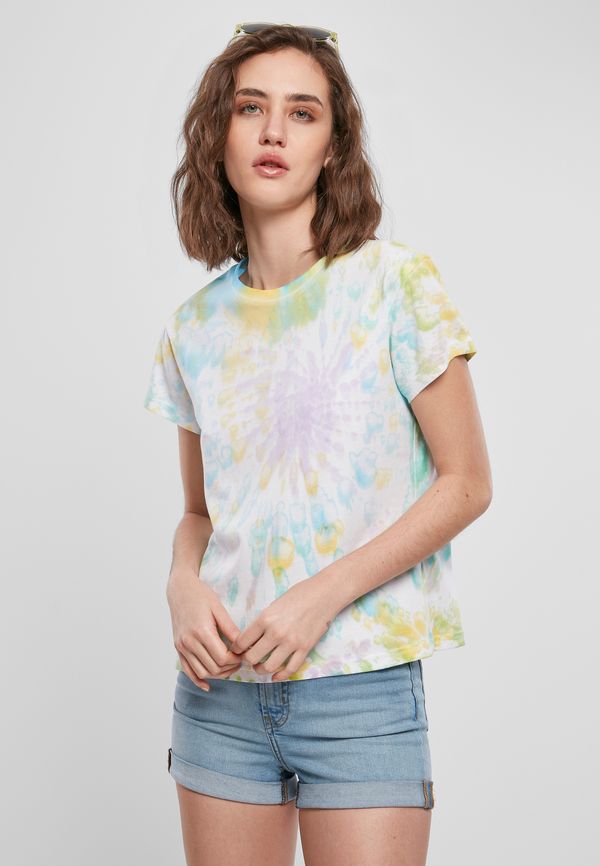 Urban Classics Women's T-shirt Tie Dye Boyfriend Tee pastel