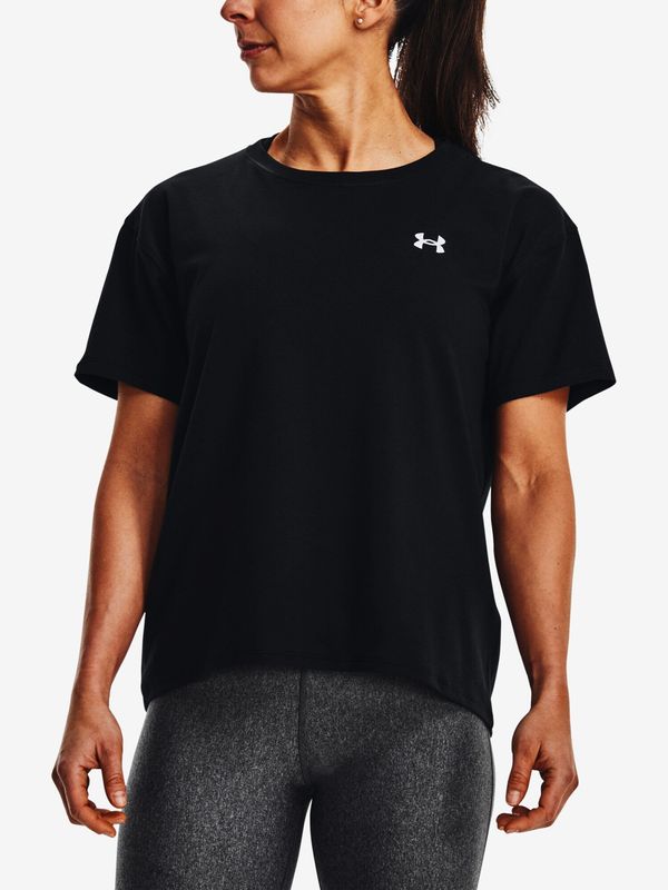 Under Armour Women's T-shirt Under Armour Esential Cttn Stretch Tee-BLK L