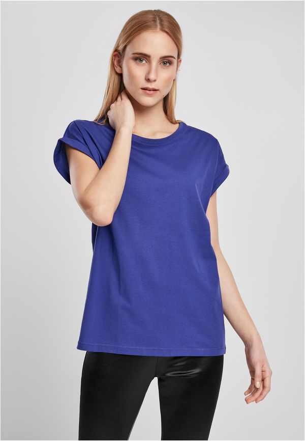 Urban Classics Women's T-shirt with extended shoulder blue-purple