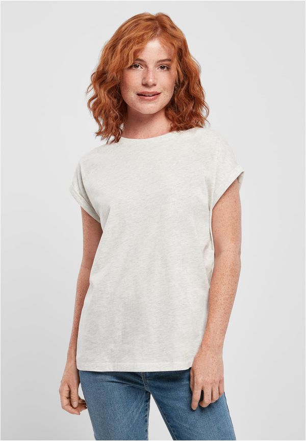 Urban Classics Women's T-shirt with extended shoulder light grey