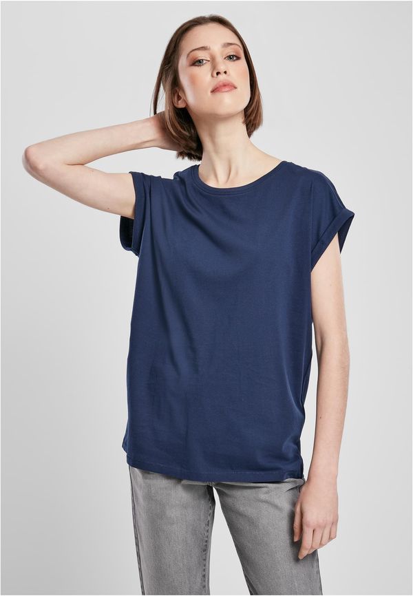 Urban Classics Women's T-shirt with extended shoulder navy blue