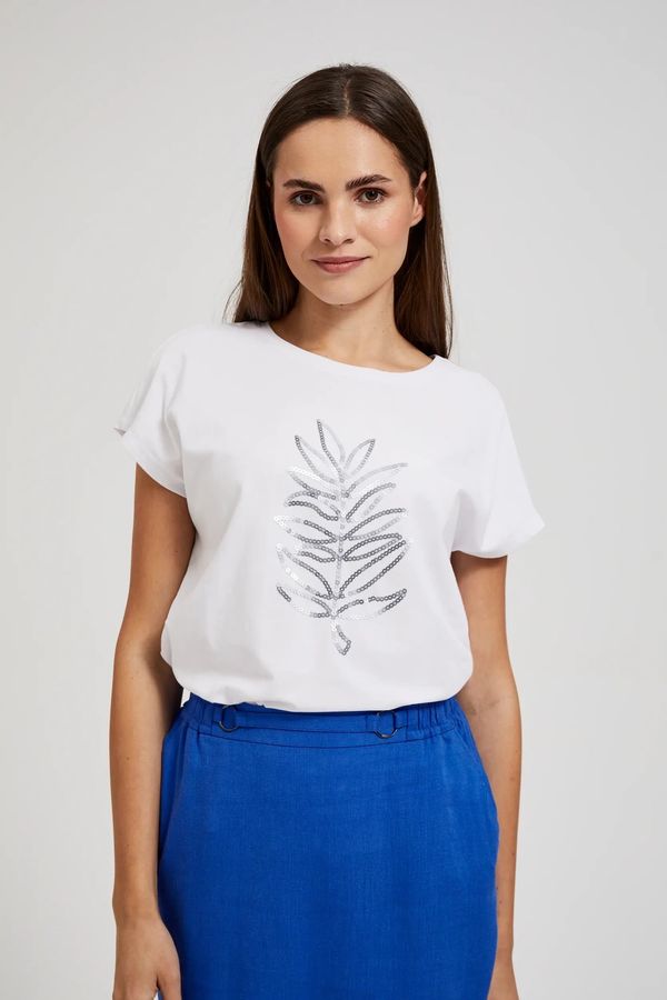 Moodo Women's T-shirt with MOODO app - white