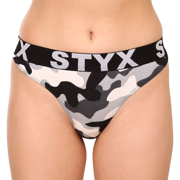 STYX Women's thongs Styx art sports rubber camouflage
