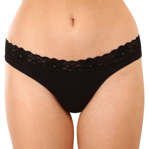 STYX Women's thongs Styx with lace black