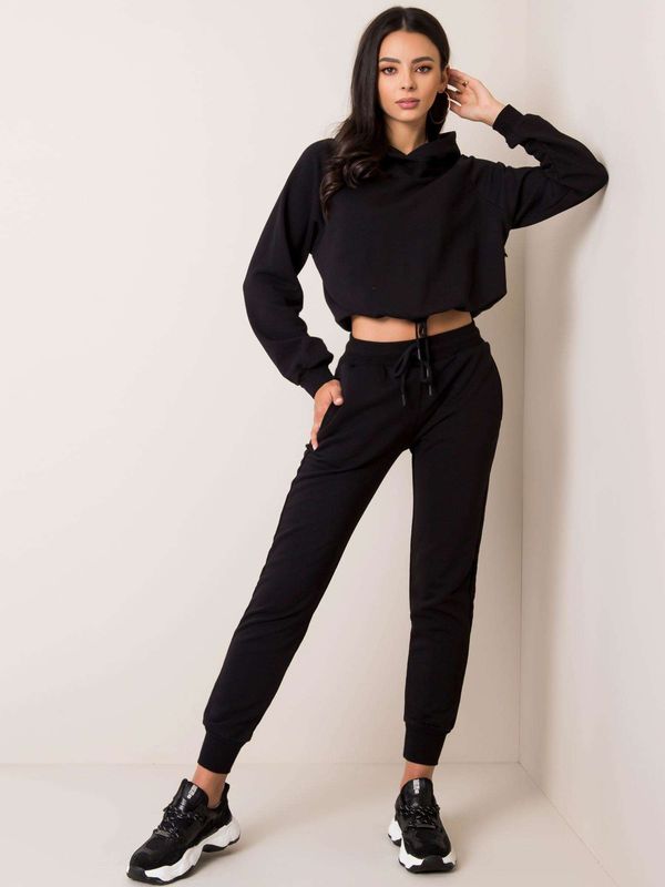 Fashionhunters Women's tracksuit in black