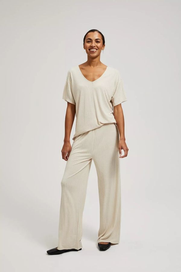 Moodo Women's trousers MOODO - beige