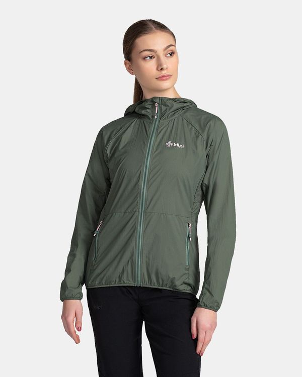 Kilpi Women's ultralight outdoor jacket KILPI ROSA-W Dark green