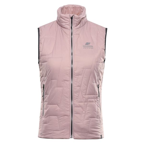 ALPINE PRO Women's ultralight vest with ALPINE PRO BERFA pale mauve impregnation