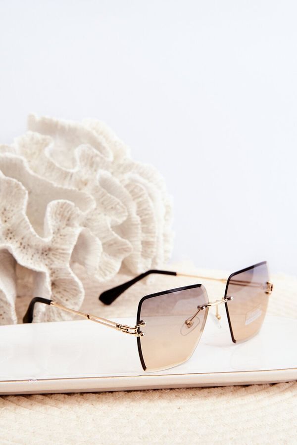 Kesi Women's UV400 Gold Shaded Lens Sunglasses