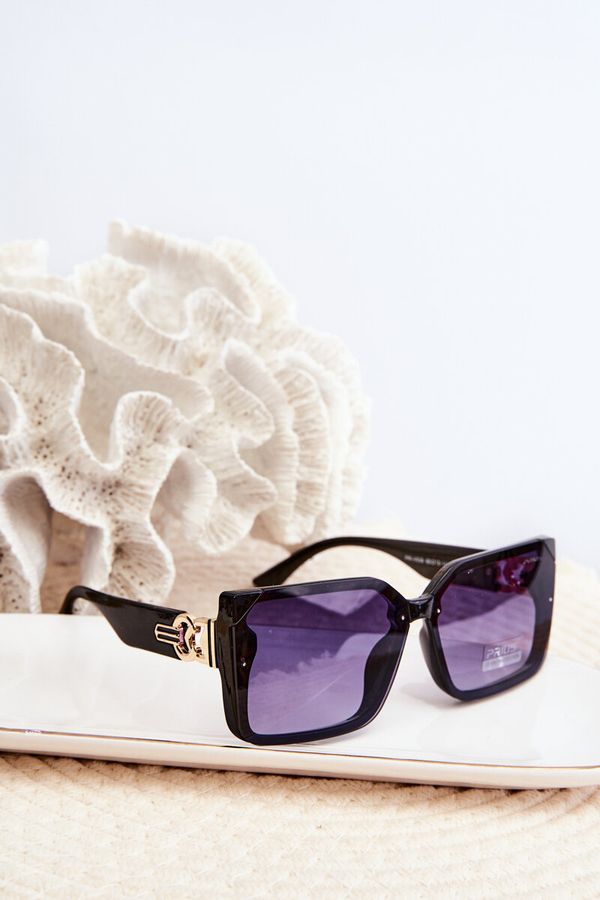 Kesi Women's UV400 Square Sunglasses - Black
