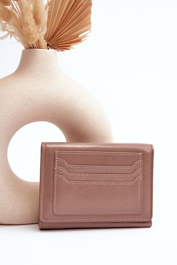 Kesi Women's wallet made of eco-leather beige Joanela