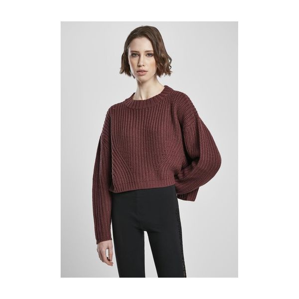 Urban Classics Women's wide oversize cherry sweater