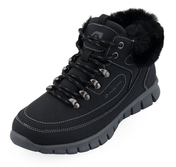 ALPINE PRO Women's winter shoes with alpine fur for ALPINE PRO CORMA black