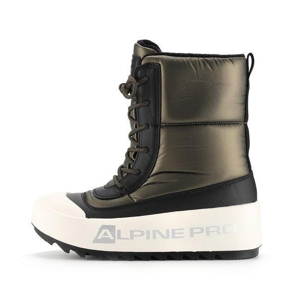 ALPINE PRO Women's winter shoes with insulated lining ALPINE PRO ODARA ivy green