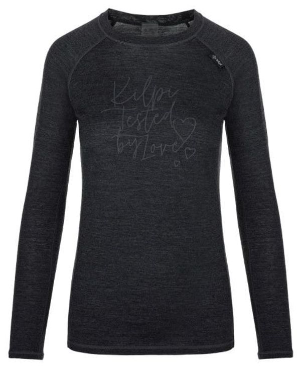 Kilpi Women's woolen thermal T-shirt KILPI MAVORA TOP-W black