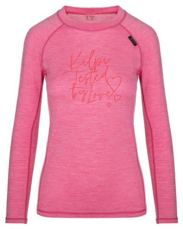 Kilpi Women's woolen thermal T-shirt KILPI MAVORA TOP-W pink