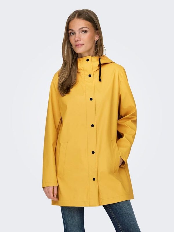 Only Women's Yellow Waterproof Jacket ONLY New Ellen