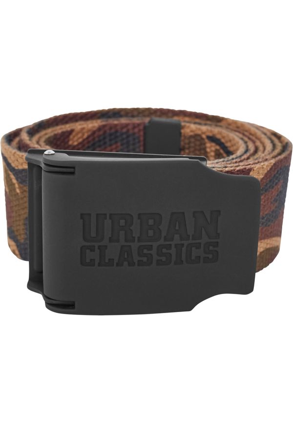 Urban Classics Woven Belt Rubbered Touch UC Wooden Camouflage