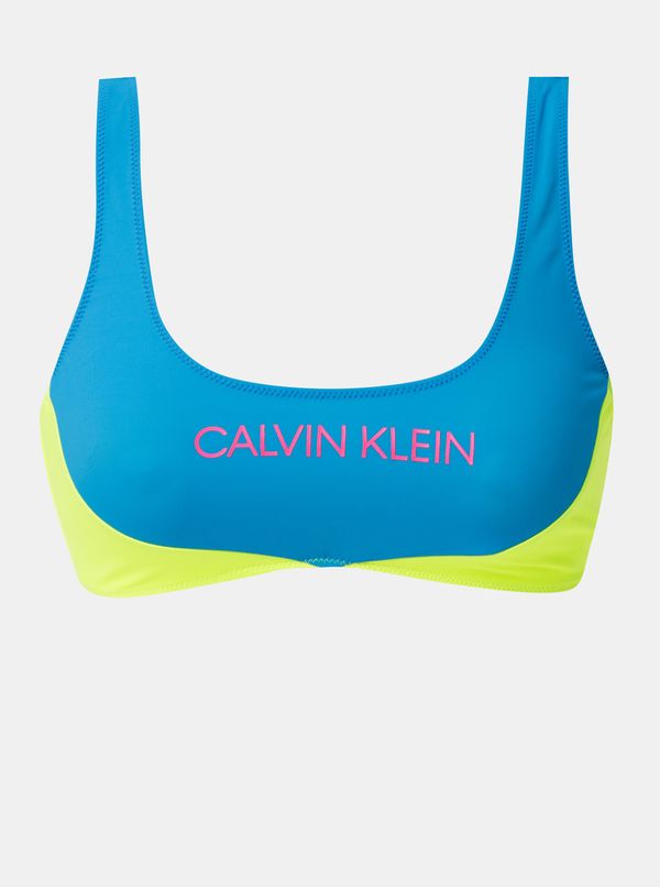 Calvin Klein Yellow-blue Calvin Klein Underwear bikini top